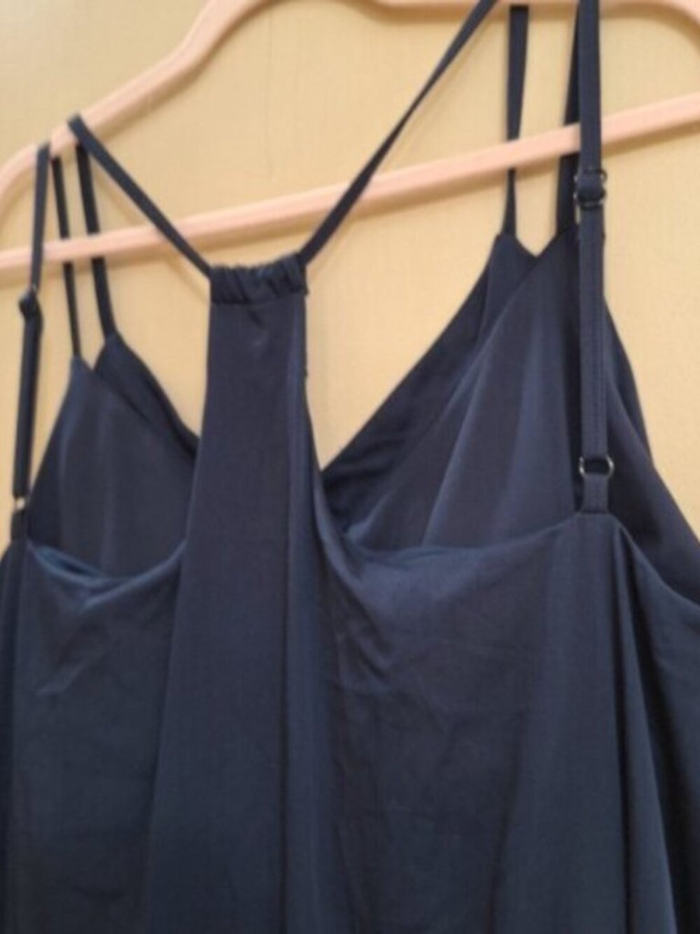 SheBird Womens Navy Savanna Strappy Maxi Bra Dress Sz 9/3X Pocketts - Picture 8 of 11
